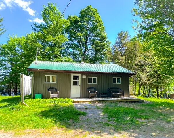 View of cottage from the parking lot