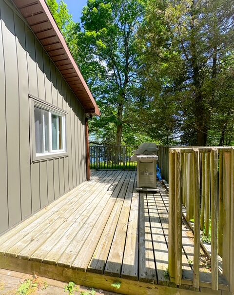 View of the deck and BBQ